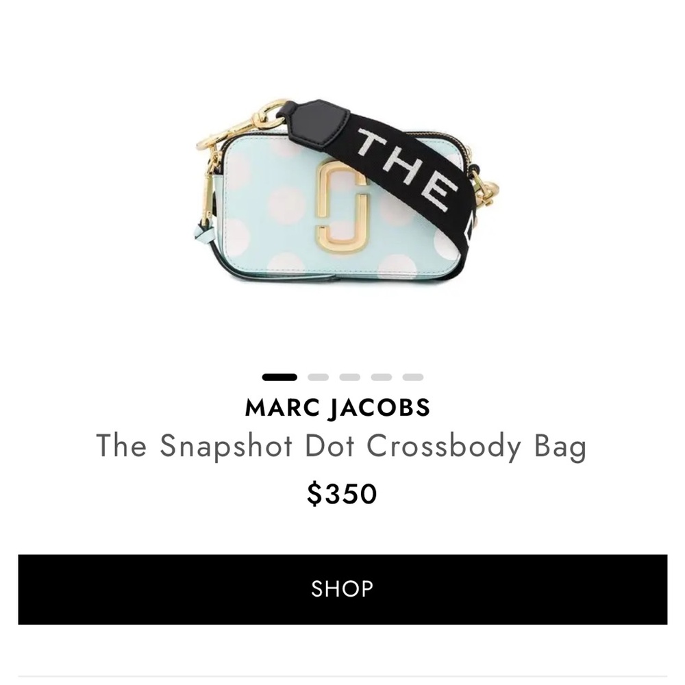 Marc Jacobs Blue and Black Crossbody Bag